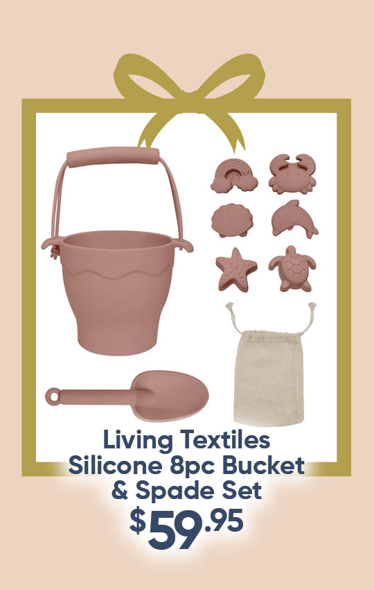 Living Textiles Silicone 8pc Bucket & Spade Set